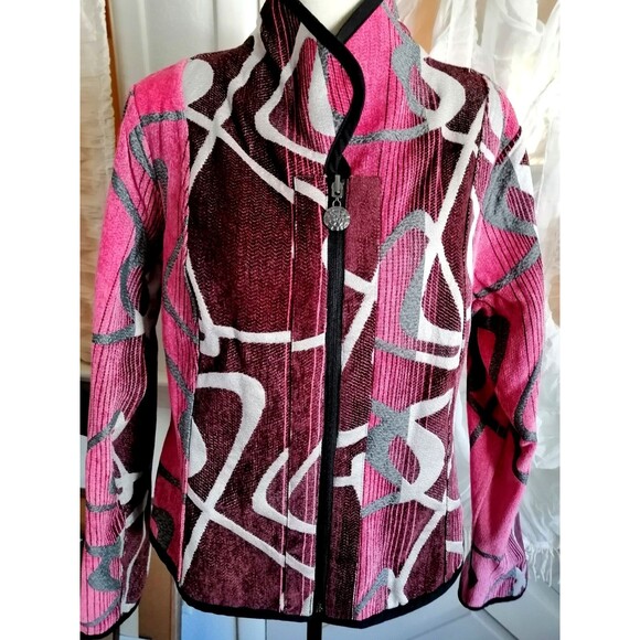 Trimdin Jacket Womens Wearable Art Artisan Tapestry Reversible Size L ? - Picture 1 of 6